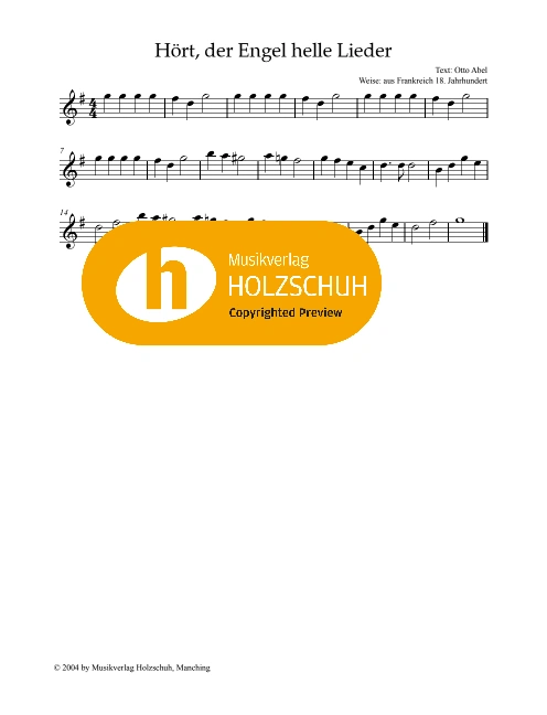 Hört, der Engel helle Lieder